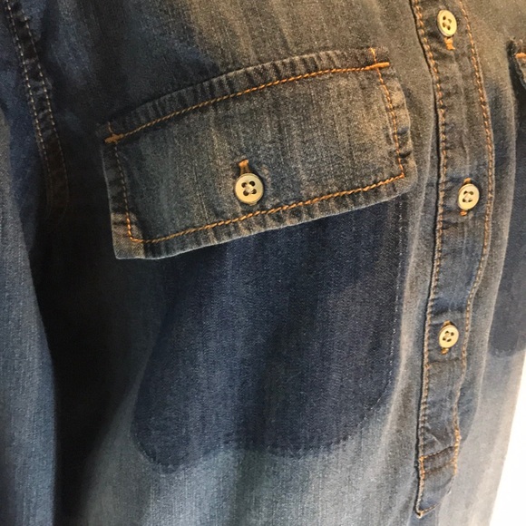 “JOE FRESH” Ombre Denim Style Long Sleeve Dress. - Picture 6 of 16